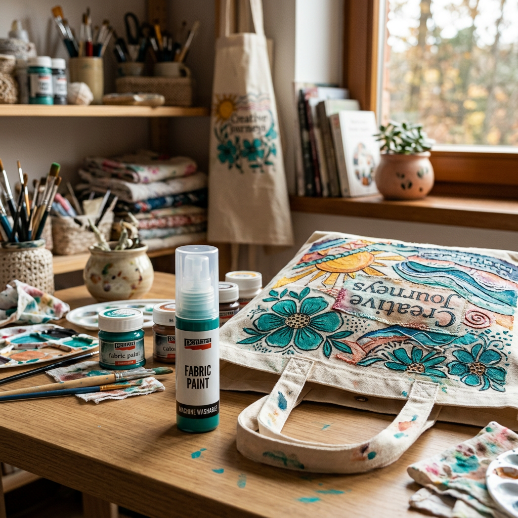 Barva na světlý a tmavý textil PENTART 20 ml TYRKYSOVÁ ZELENÁ