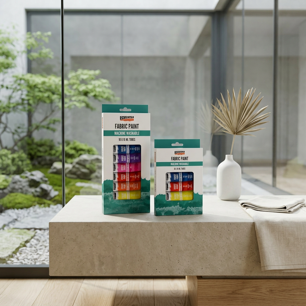 Sada barvy na textil PENTART 10 x 16 ml
