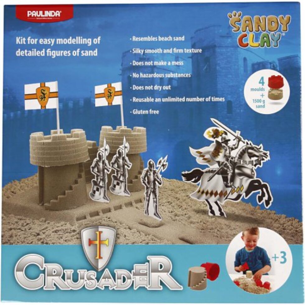 SADA Kinetický písek Sandy Clay – magický tekutý písek HRAD
