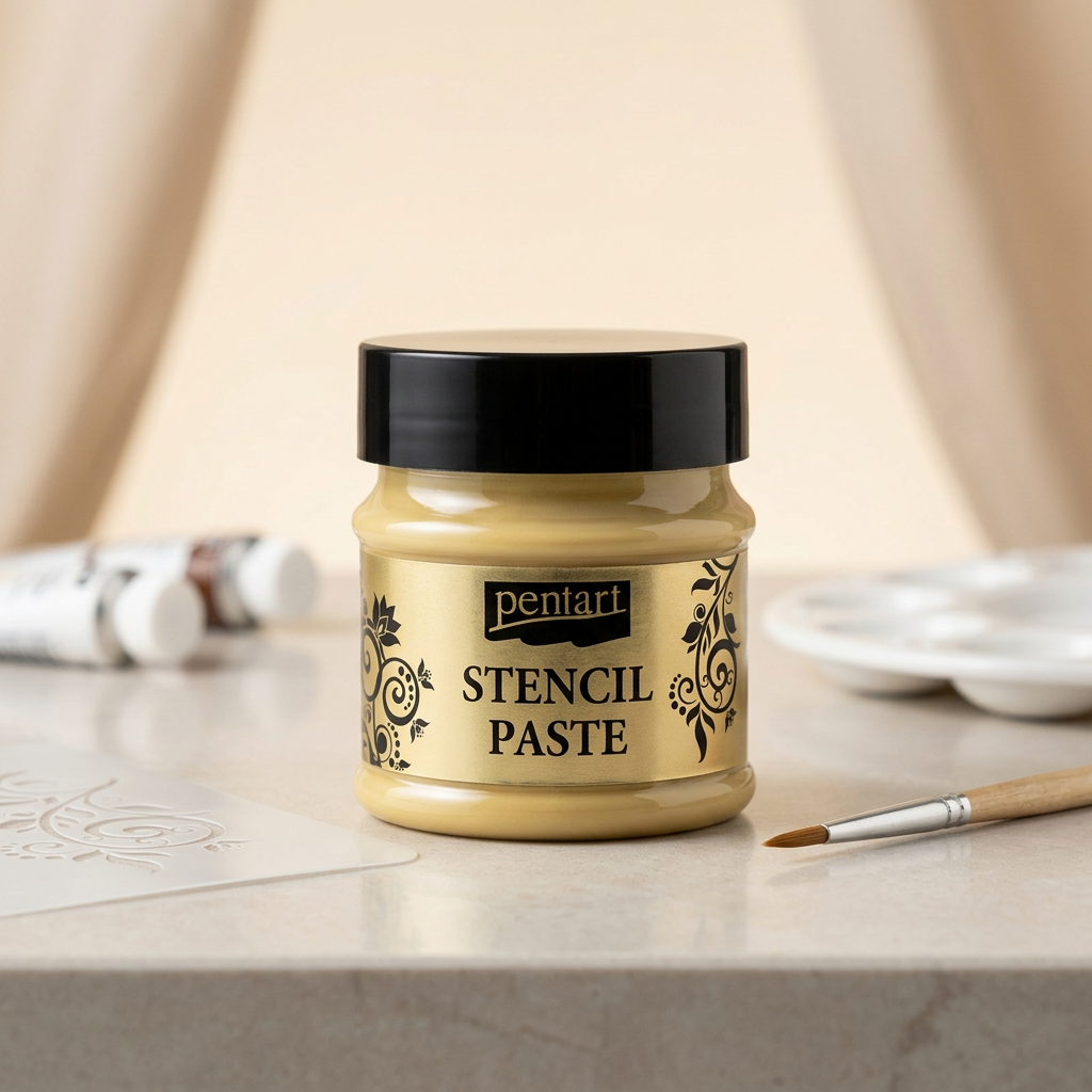 Šablonová pasta perleťová PENTART 50 ml ŽLUTÁ