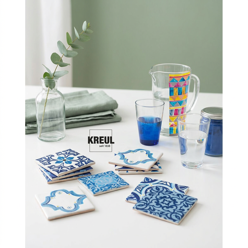 Barva na sklo a porcelán KREUL clear 20 ml JABLKOVÁ ZELENÁ