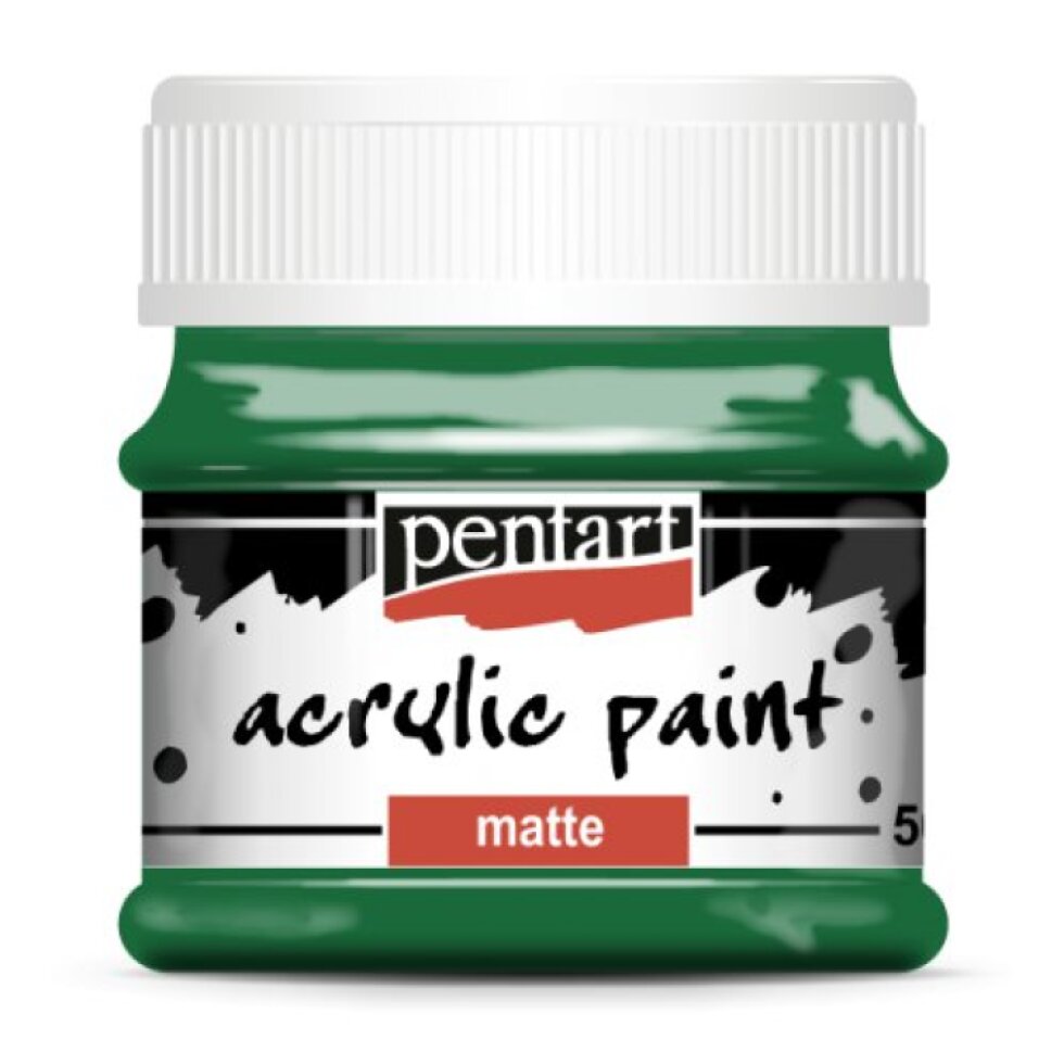 Akrylová barva matná PENTART 50 ml ZELENÁ
