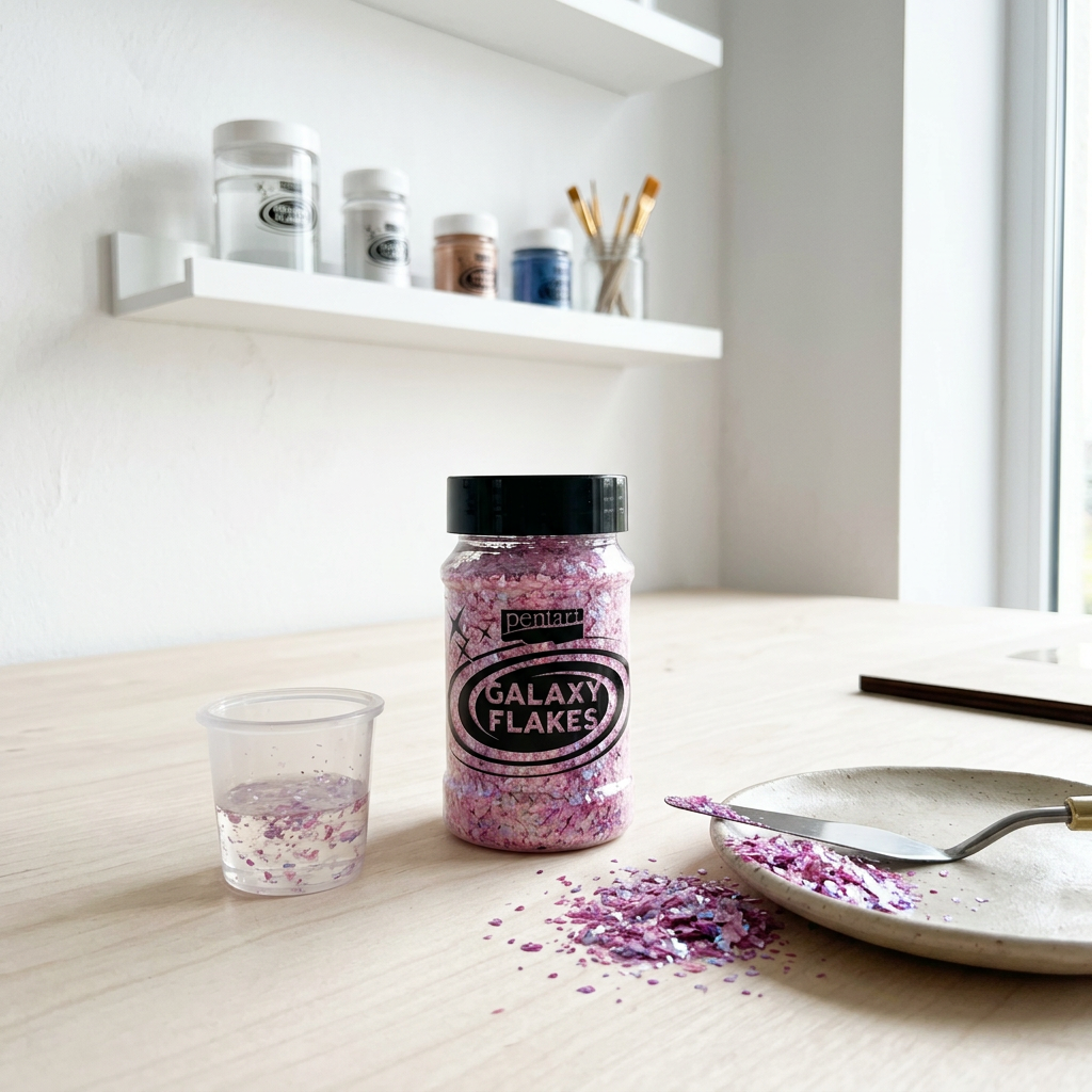Galaxy vločky PENTART 15 g ERIS RŮŽOVÁ