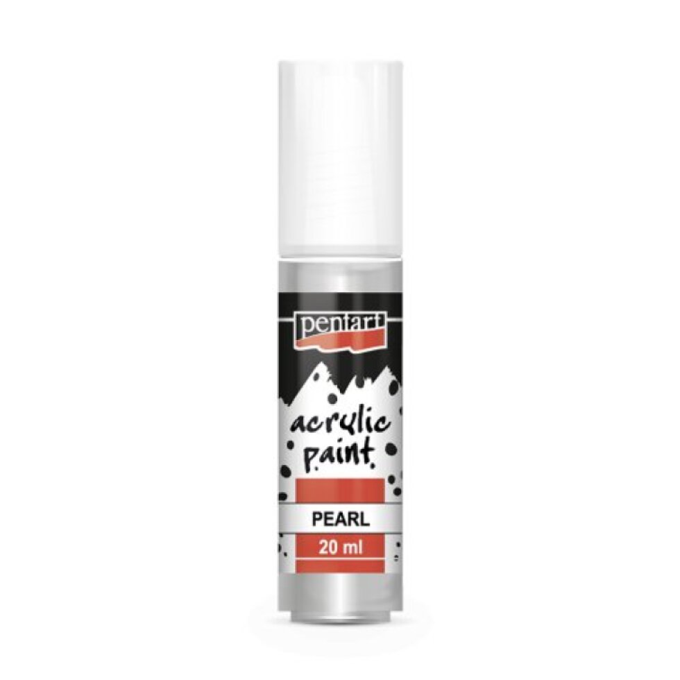 Akrylová barva perleťová PENTART 20 ml STŘÍBRNÁ