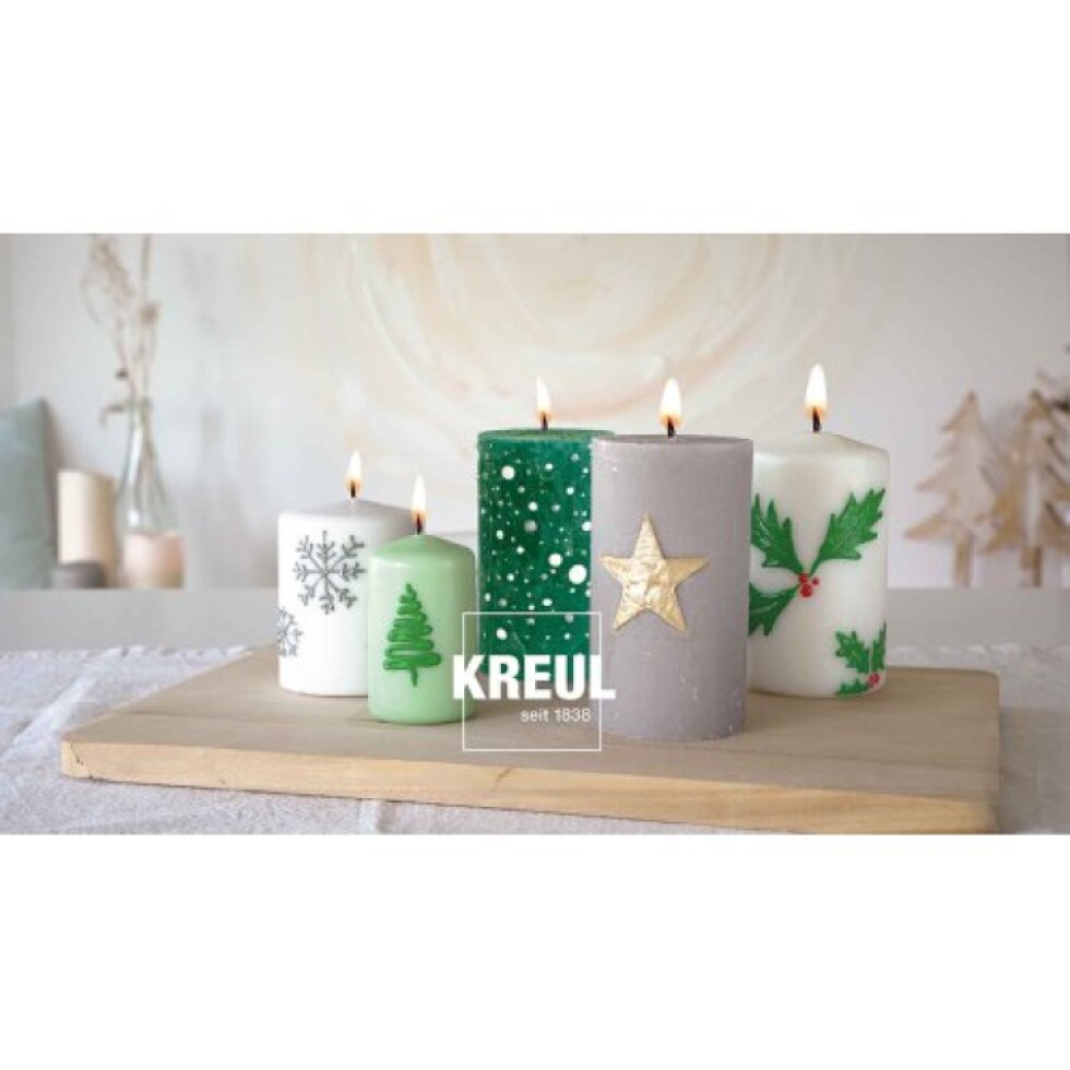 Sada CANDLE PEN KREUL voskové pero pro malování svíček WINTER LOVE