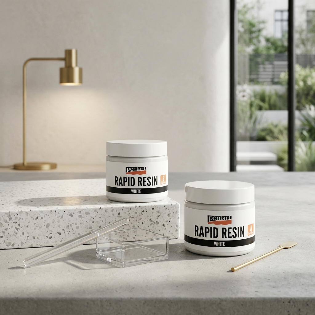 Rychle tuhnoucí pryskyřice Rapid Resin PENTART 80 ml BÍLÁ