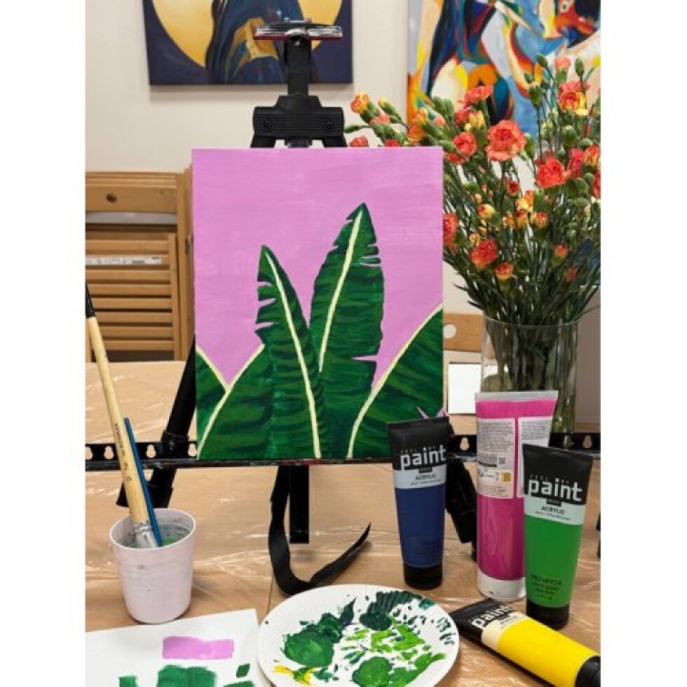 Akrylová barva FeelMyPaint 120 ml ZELENOŽLUTÁ - certifikace o bezpečnosti dětských hraček