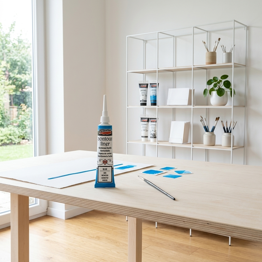 Konturovací liner univerzální PENTART 20 ml MODRÁ