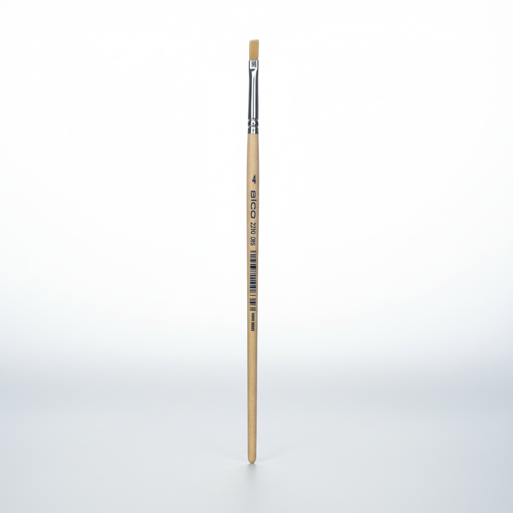 Školní štětec ELCO PINSEL plochý - Přírodní štětiny - velikost 4