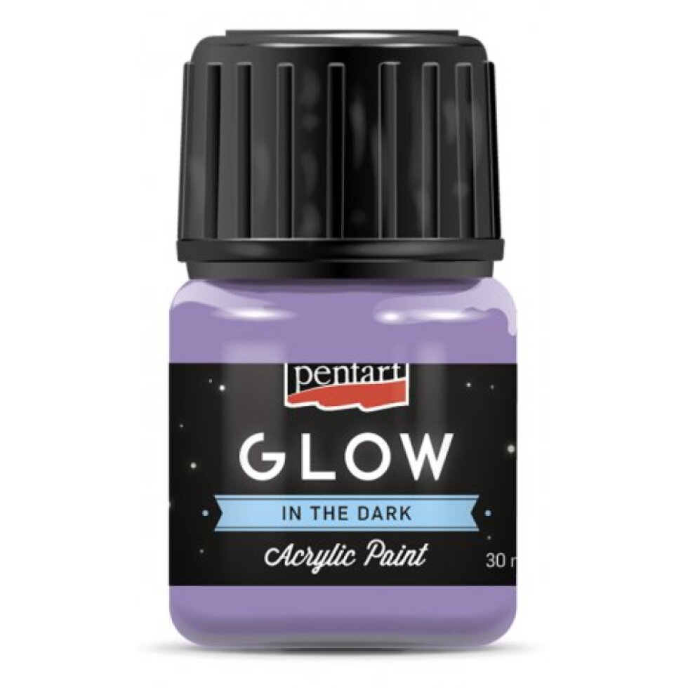 Akrylová barva svítící ve tmě PENTART 30 ml LILA