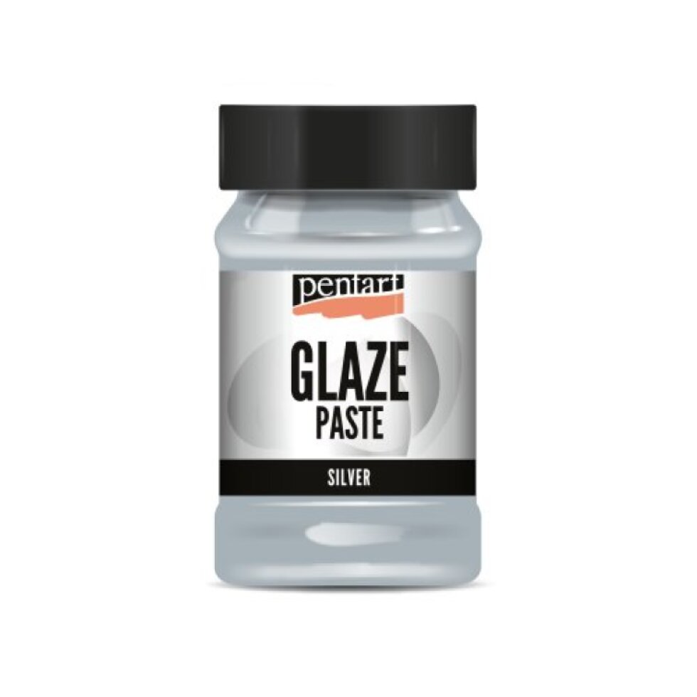 Glazovací pasta PENTART 100 ml STŘÍBRNÁ