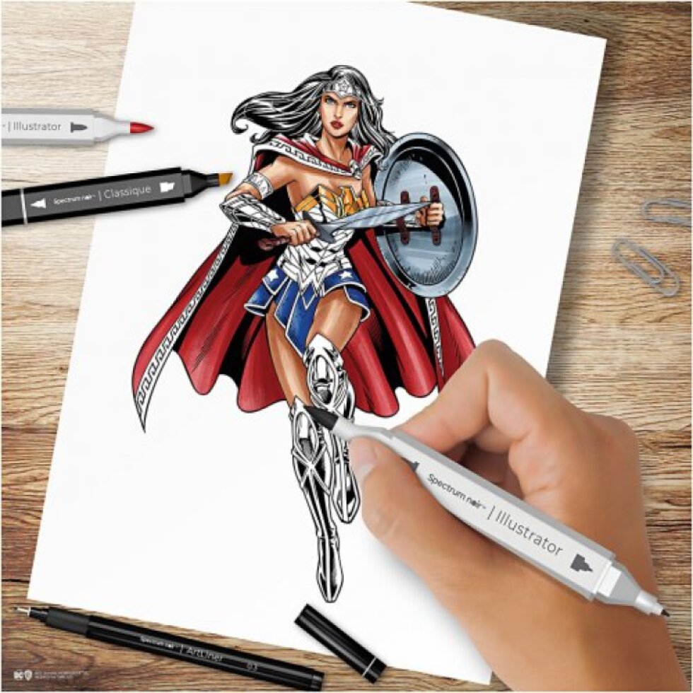 Sada Ilustrace WONDER WOMAN
