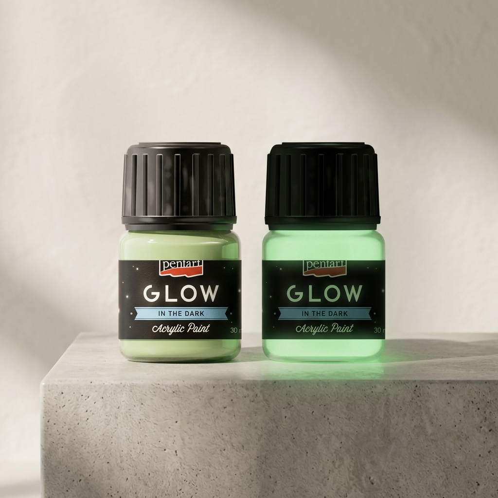 Akrylová barva svítící ve tmě PENTART 30 ml ZELENÁ