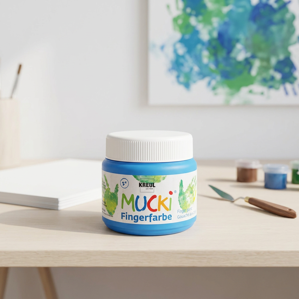 Prstová barva MUCKI 150 ml MODRÁ