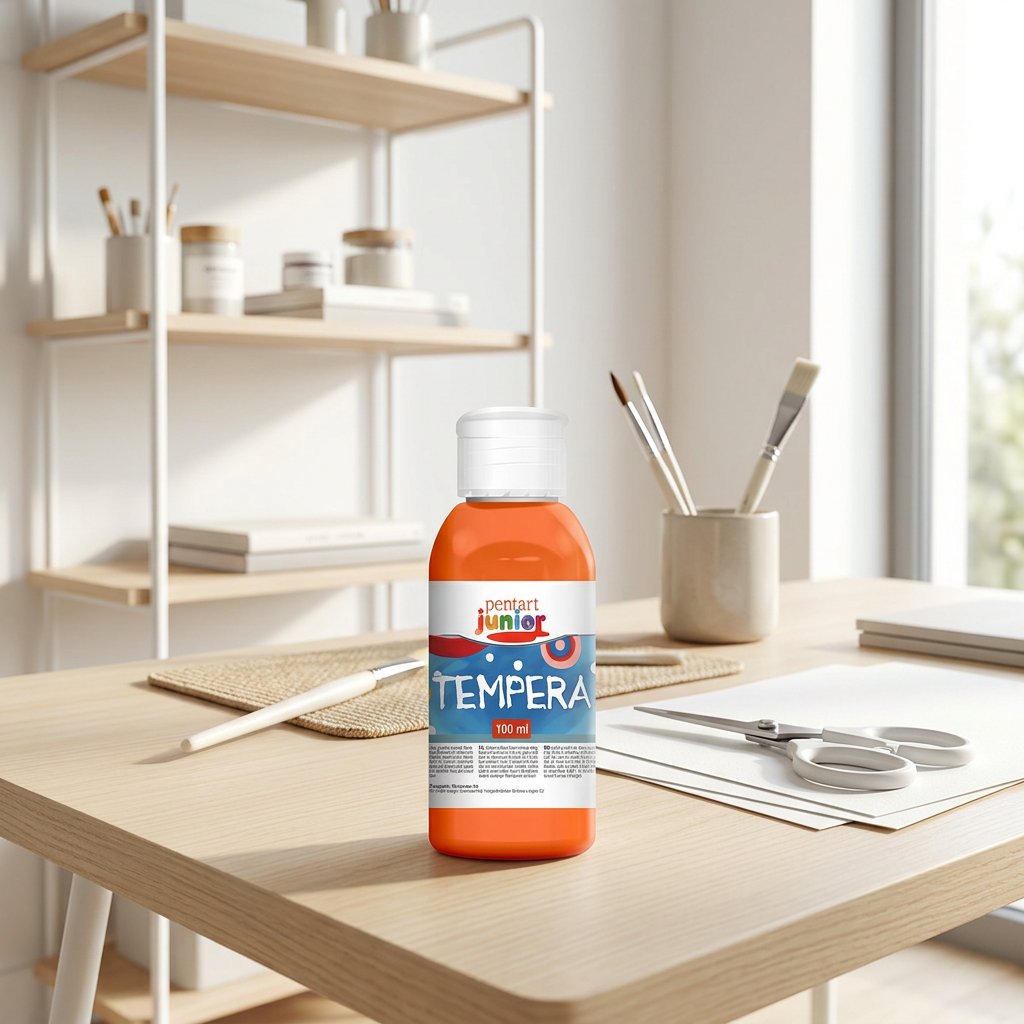 Temperová barva Junior PENTART 100 ml ORANŽOVÁ
