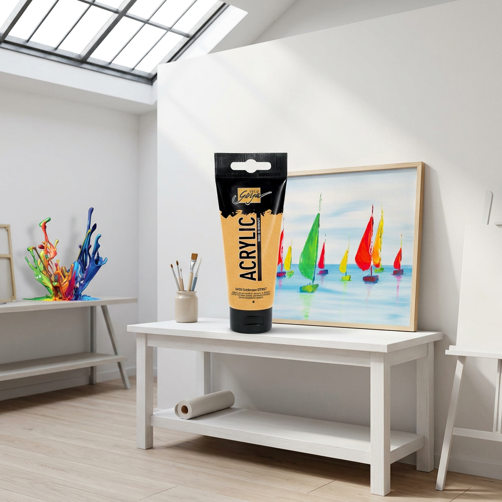 Akrylová barva SOLO GOYA EFEKT 100 ml ZLATĚ BRONZOVÁ
