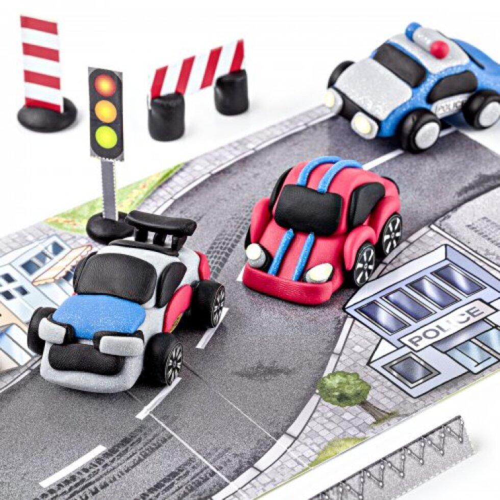 Sada Fimo kids Form & Play POLICEJNÍ AUTO