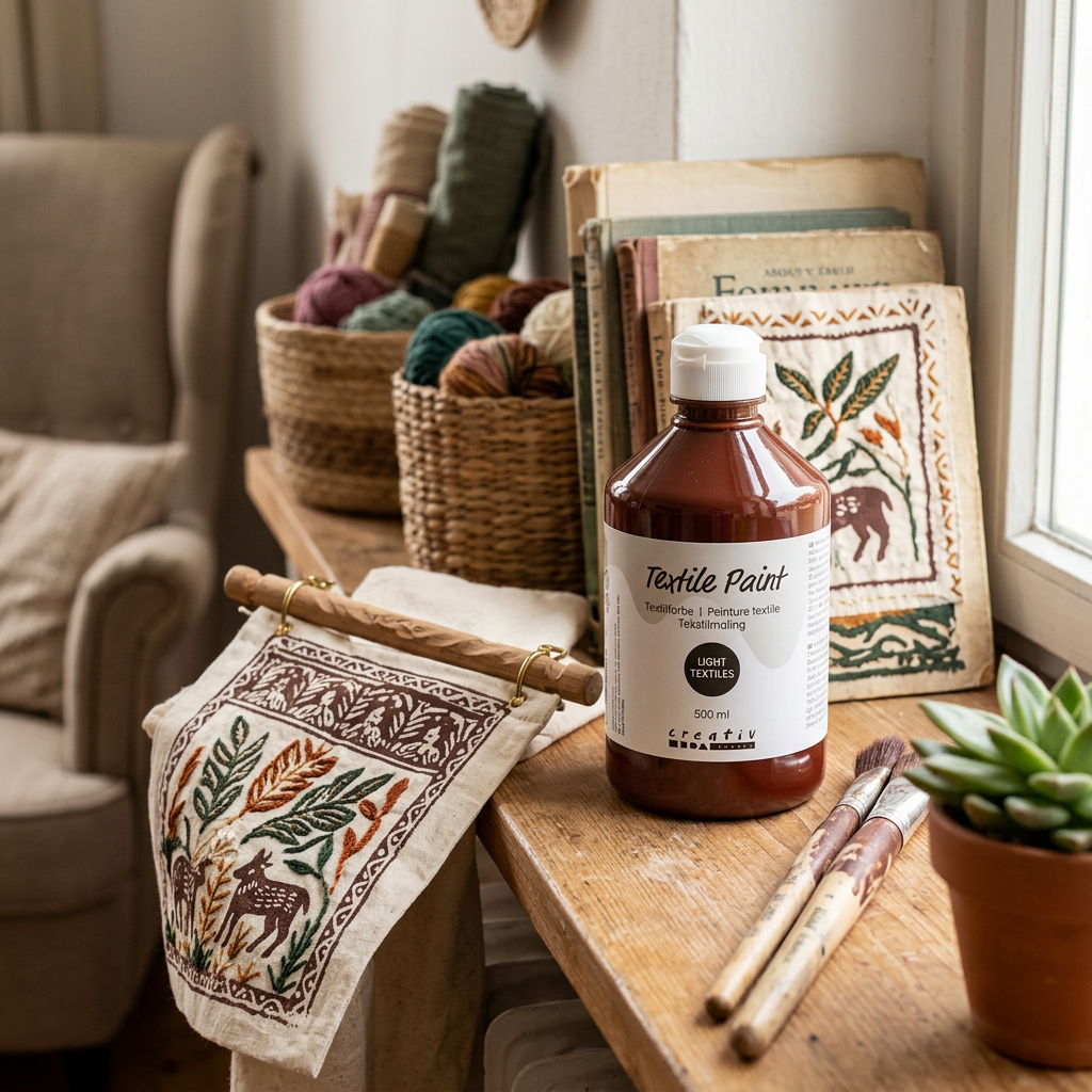 Barva na textil CREATIV 500 ml HNĚDÁ