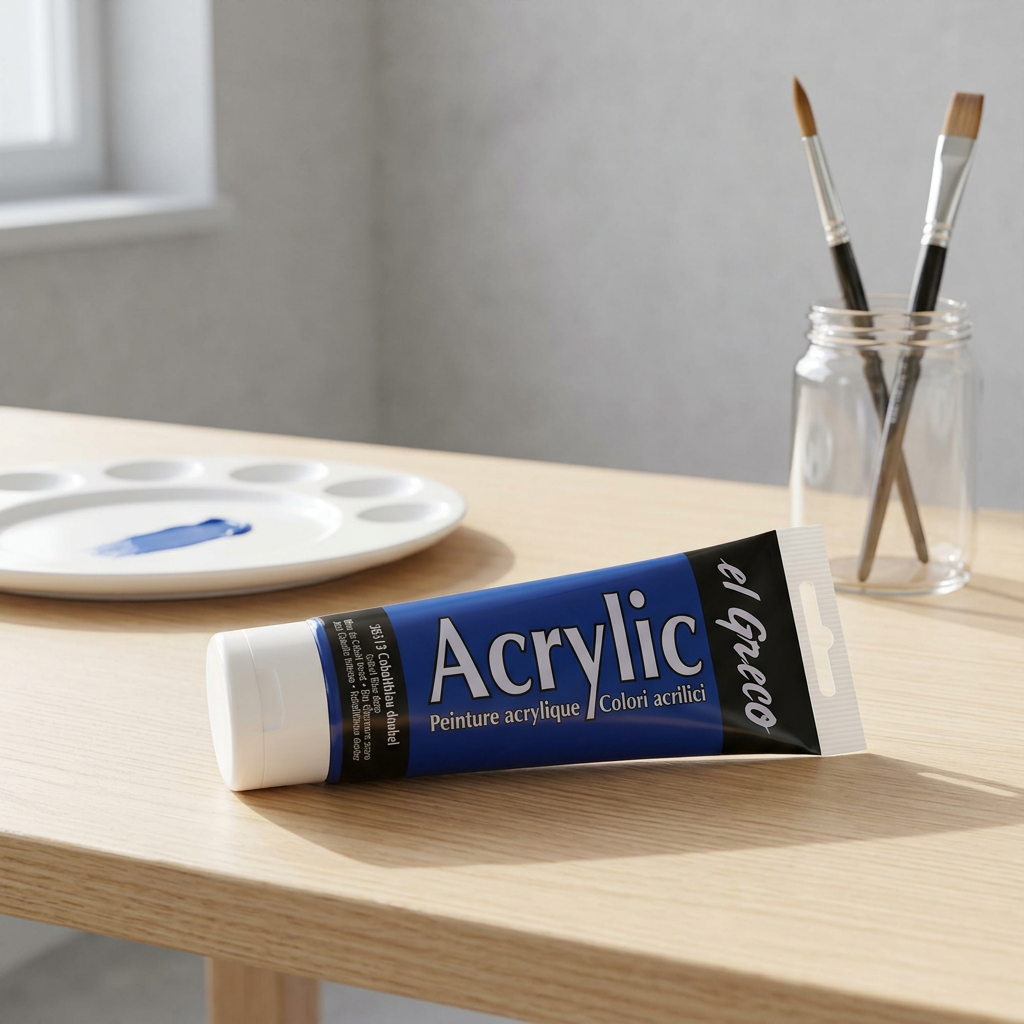 Akrylová barva EL GRECO 75 ml TMAVÁ KOBALT MODRÁ
