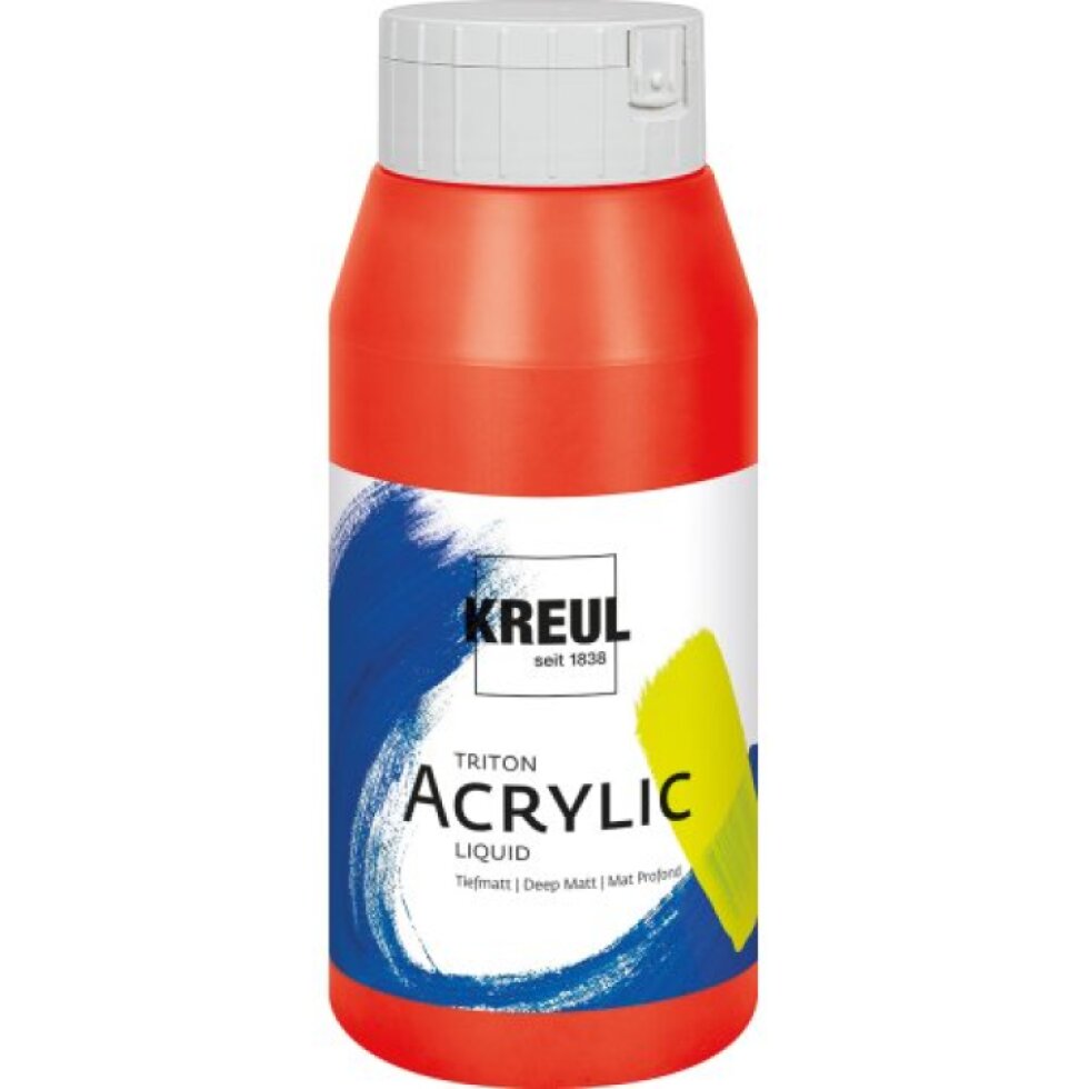 Akrylová barva TRITON KREUL SOLO GOYA 750 ml RUMĚLKA ČERVENÁ
