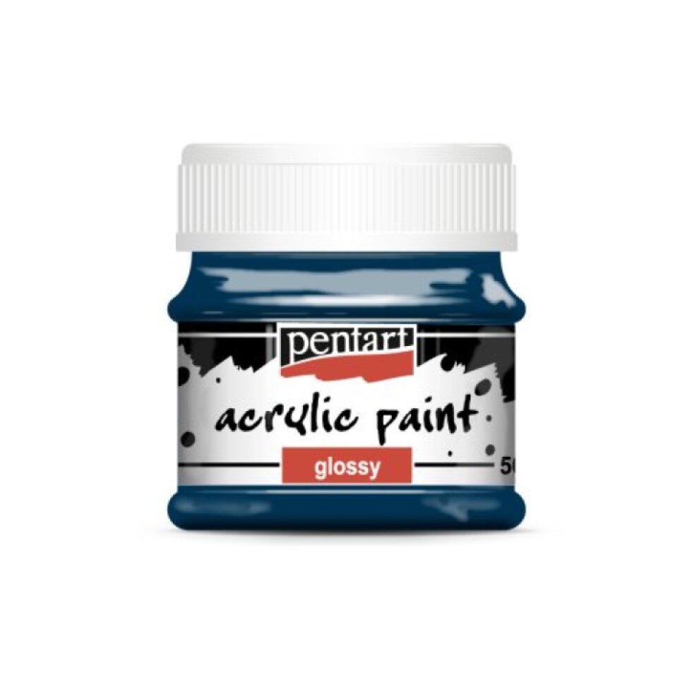 Akrylová barva lesklá PENTART 50 ml INDIGO MODRÁ