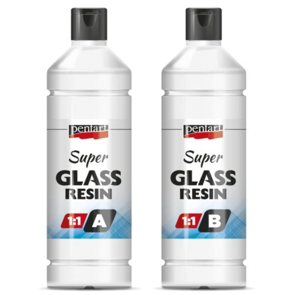 Pryskyřice SUPER GLASS PENTART dvousložková 2x250 ml