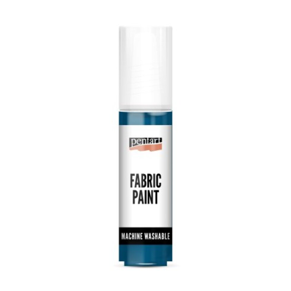 Barva na světlý a tmavý textil PENTART 20 ml PETROL MODRÁ