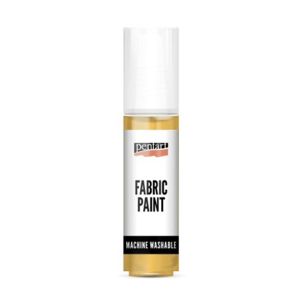 Barva na světlý a tmavý textil metalická PENTART 20 ml ZLATÁ