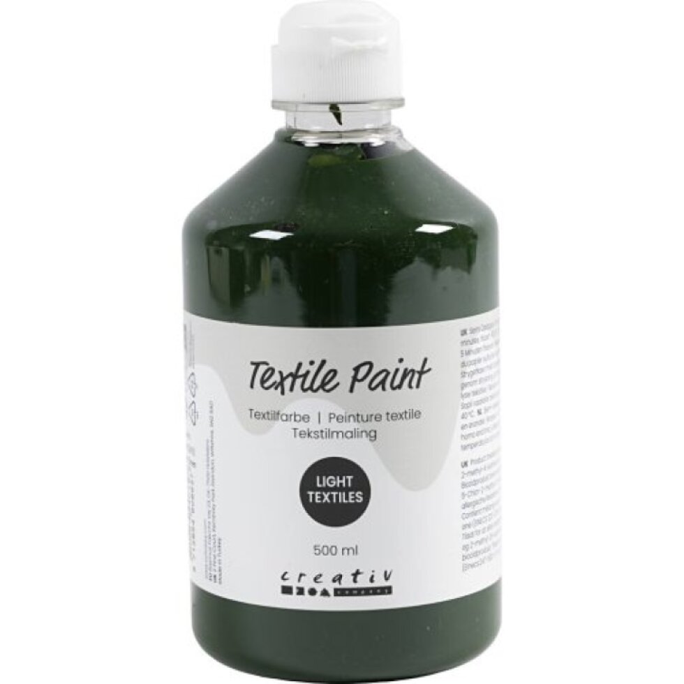 Barva na textil CREATIV 500 ml OLIVOVÁ ZELENÁ