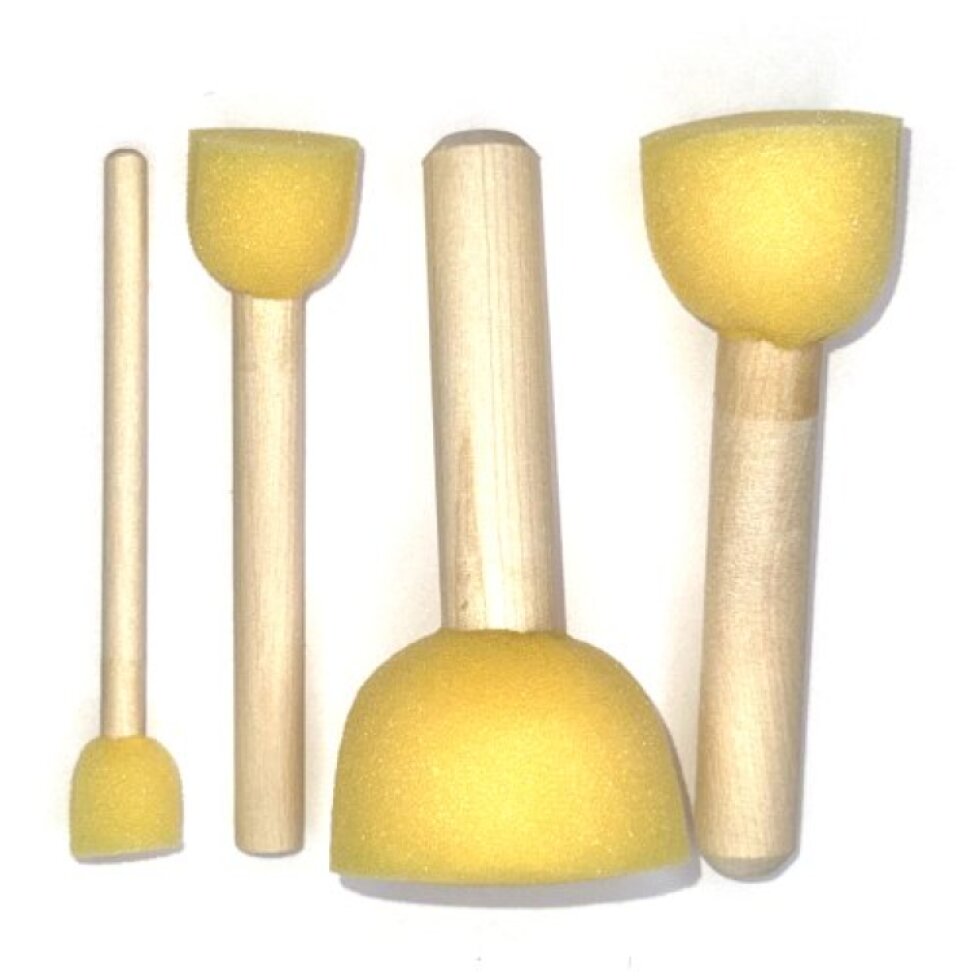 Sada štětců / houbiček na šablony ELCO PINSEL - 4 ks