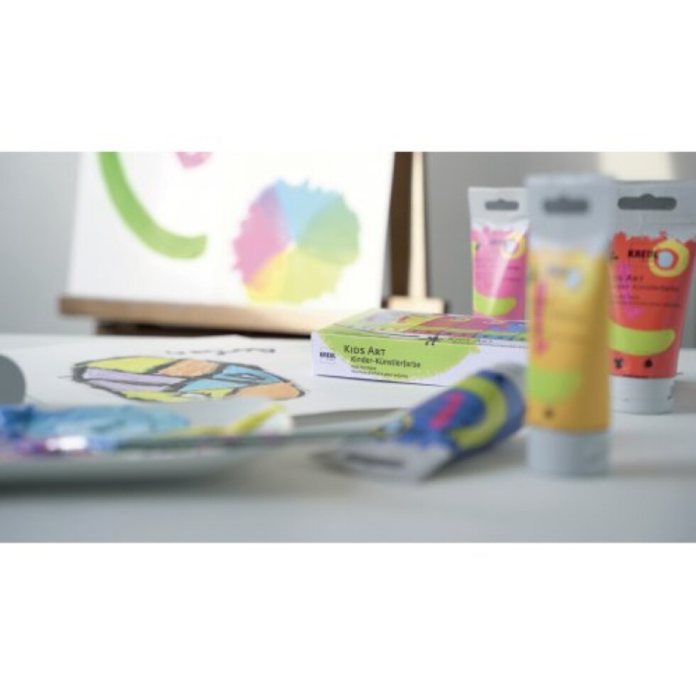 Sada Umělecká barva KIDS ART pro děti 8 barev 20 ml