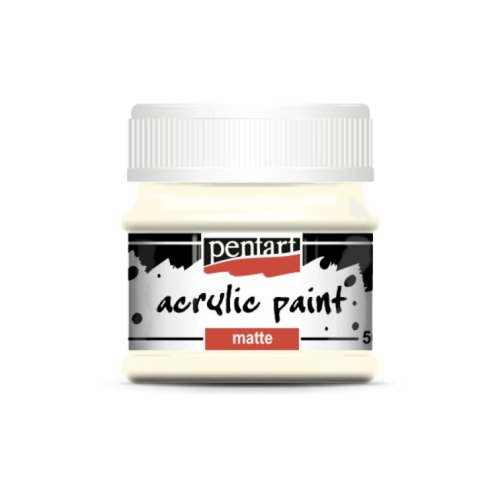Akrylová barva matná PENTART 50 ml SLONOVINOVÁ