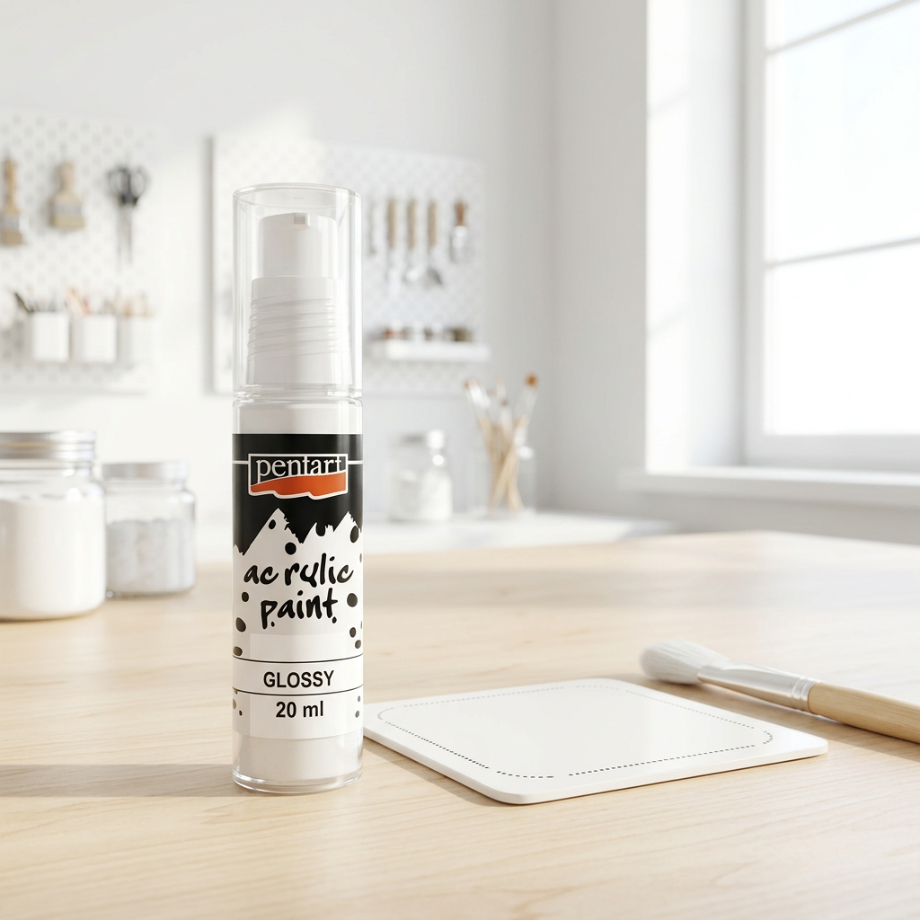 Akrylová barva lesklá PENTART 20 ml BÍLÁ