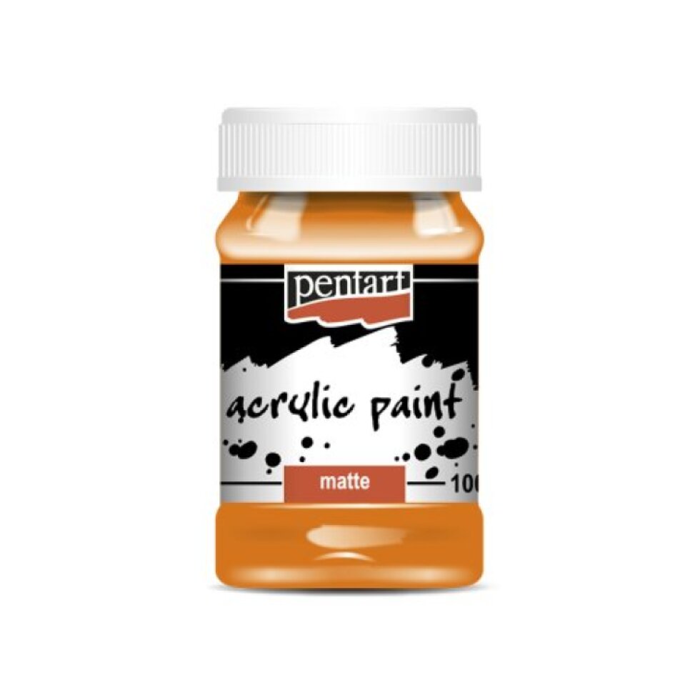 Akrylová barva matná PENTART 100 ml ORANŽOVÁ