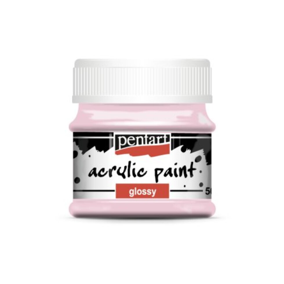Akrylová barva lesklá PENTART 50 ml RŮŽOVÁ