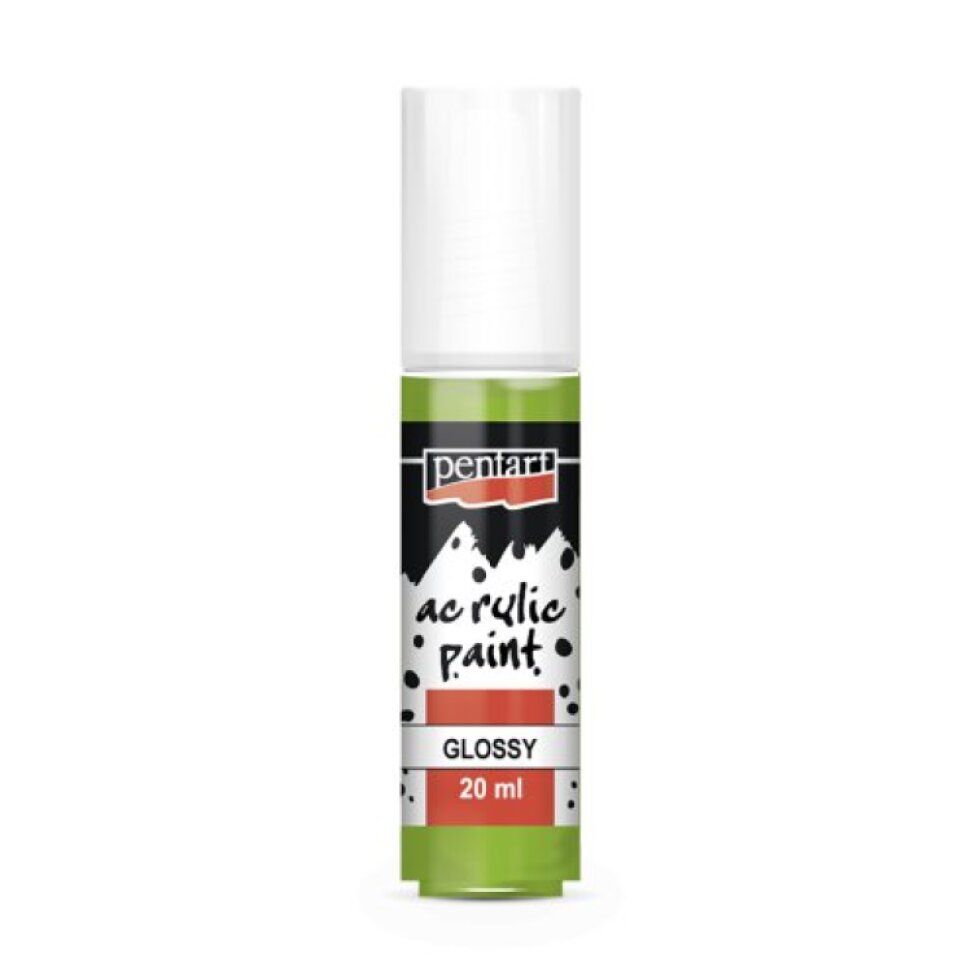 Akrylová barva lesklá PENTART 20 ml ZELENÁ JABLKO