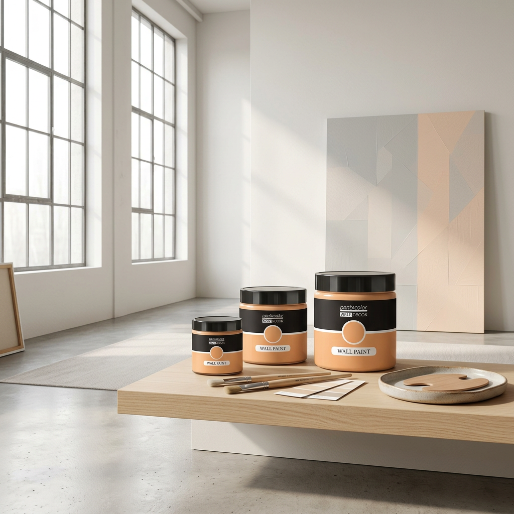 Barva na zeď WALL DECOR 500 ml SVĚTLÁ ORANŽOVÁ
