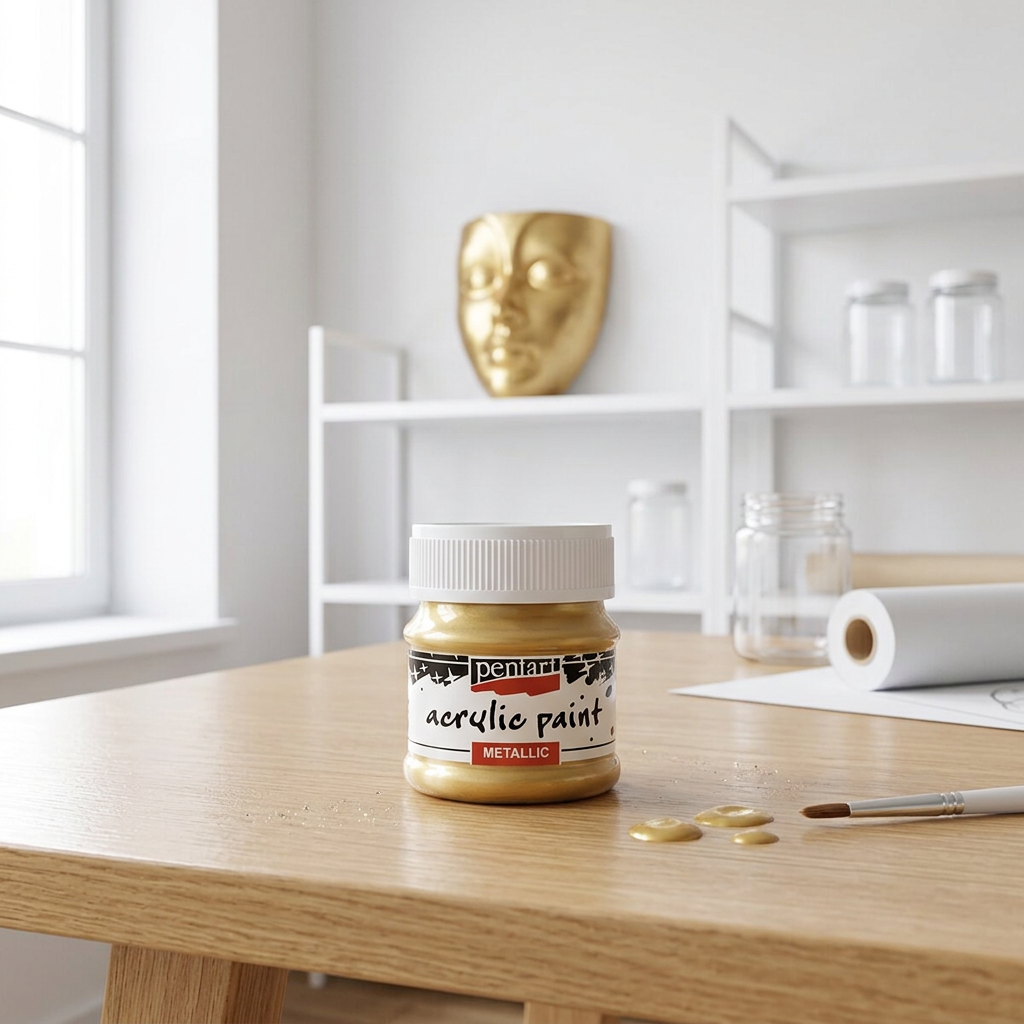 Akrylová barva metalická PENTART 50 ml ZLATÁ