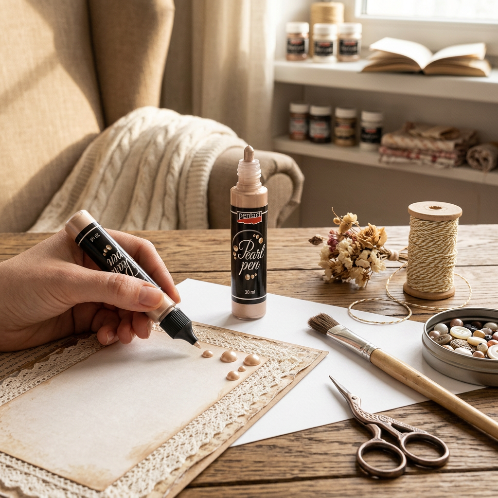 Tekutá perla PENTART 30 ml MERUŇKOVÁ