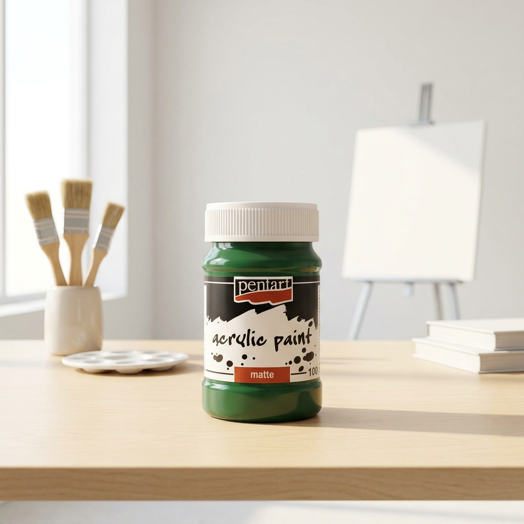 Akrylová barva matná PENTART 100 ml ZELENÁ