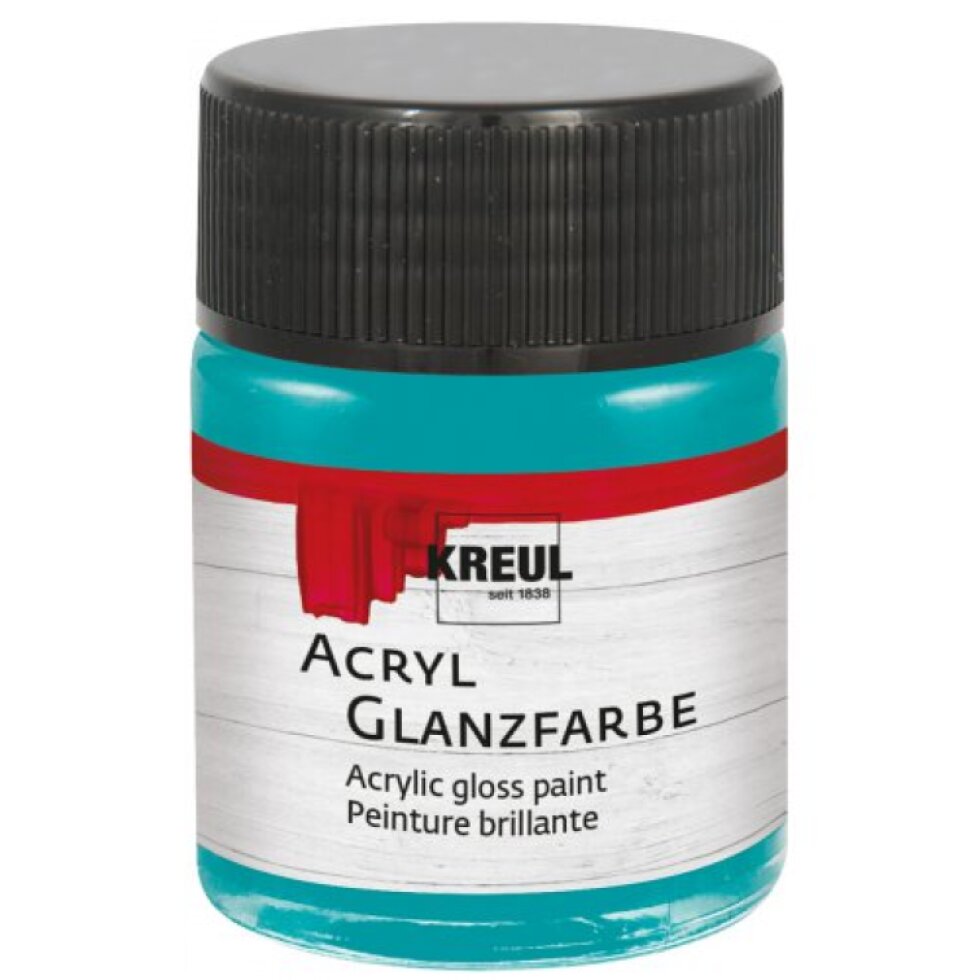 Akrylová barva lesklá KREUL 50 ml TYRKYSOVÁ