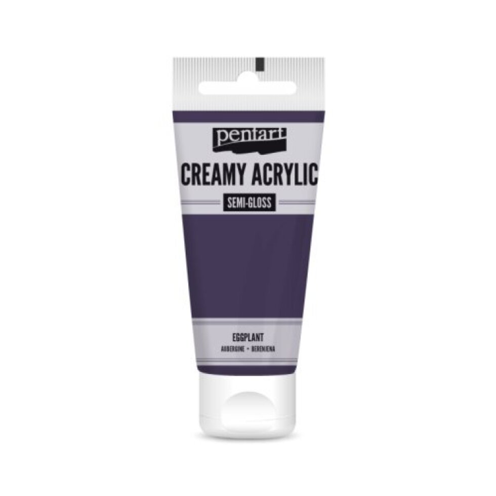 Krémová akrylová barva pololesklá PENTART 60 ml TMAVÁ FIALOVÁ