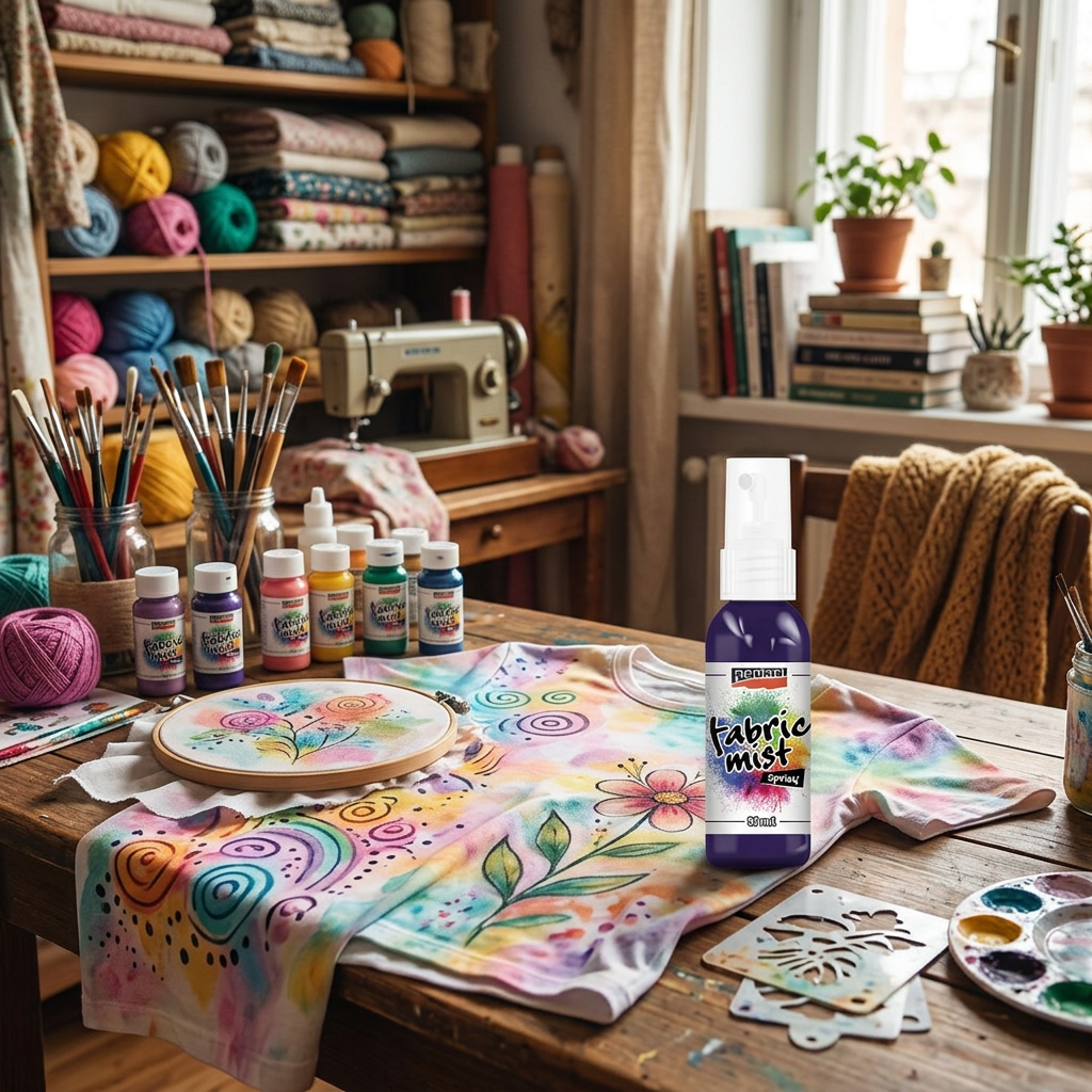 Barva na textil ve spreji PENTART 50 ml FIALOVÁ
