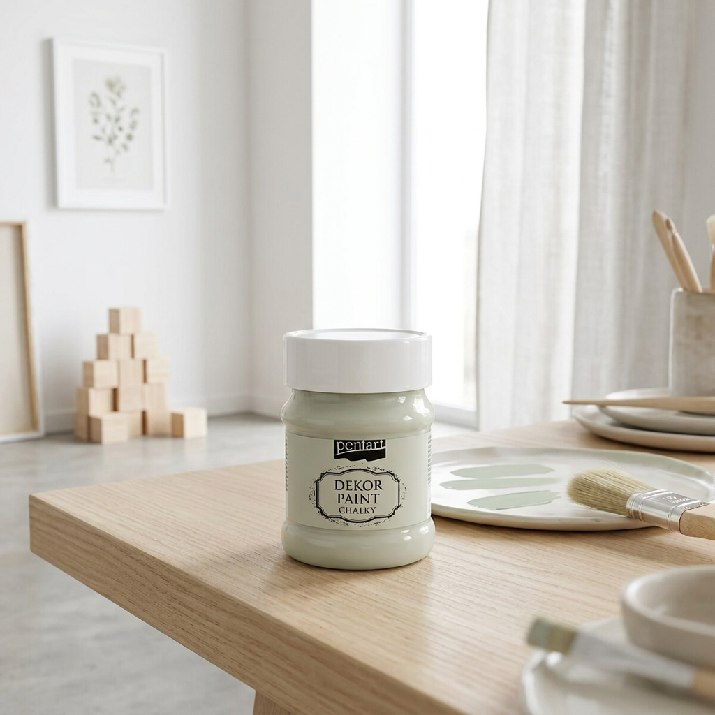 Křídová a dekorační barva PENTART 230 ml LIŠEJNÍK ZELENÁ