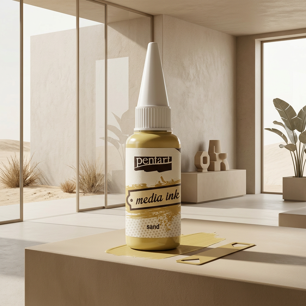 Alkoholový inkoust MEDIA INK PENTART 20 ml PÍSKOVÁ