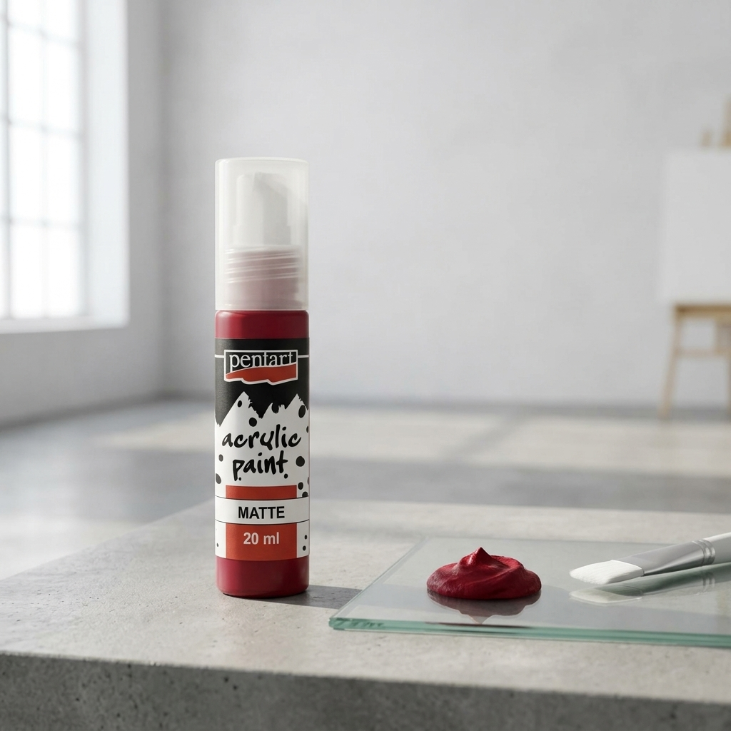 Akrylová barva matná PENTART 20 ml KARMÍNOVÁ