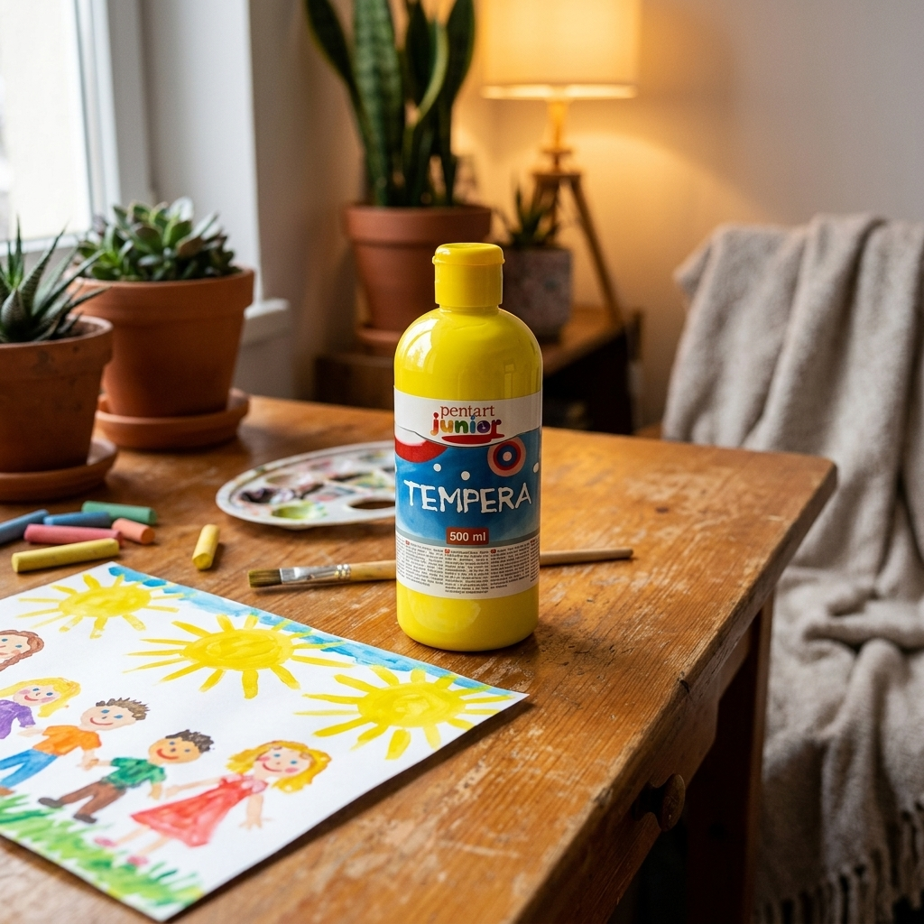 Temperová barva Junior PENTART 500 ml ŽLUTÁ