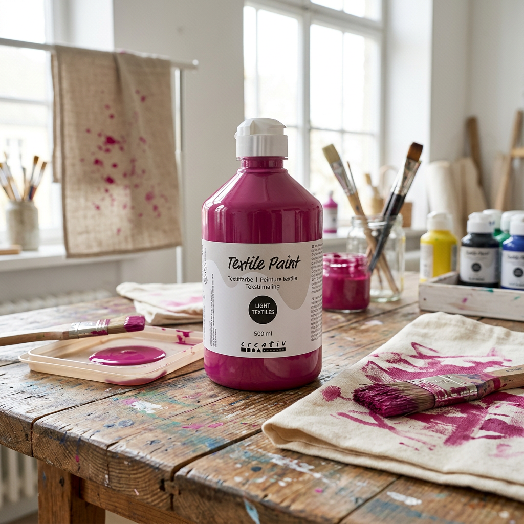 Barva na textil CREATIV 500 ml RŮŽOVÁ