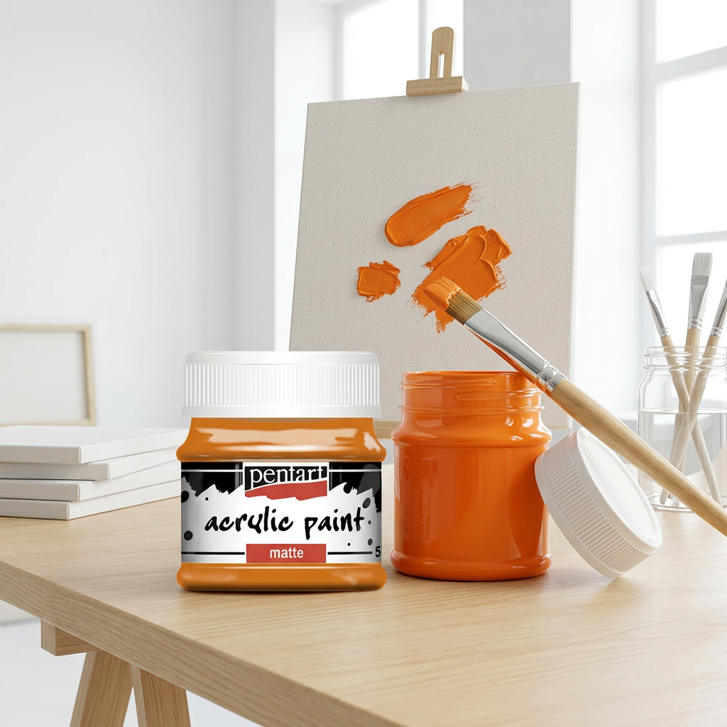 Akrylová barva matná PENTART 50 ml ORANŽOVÁ