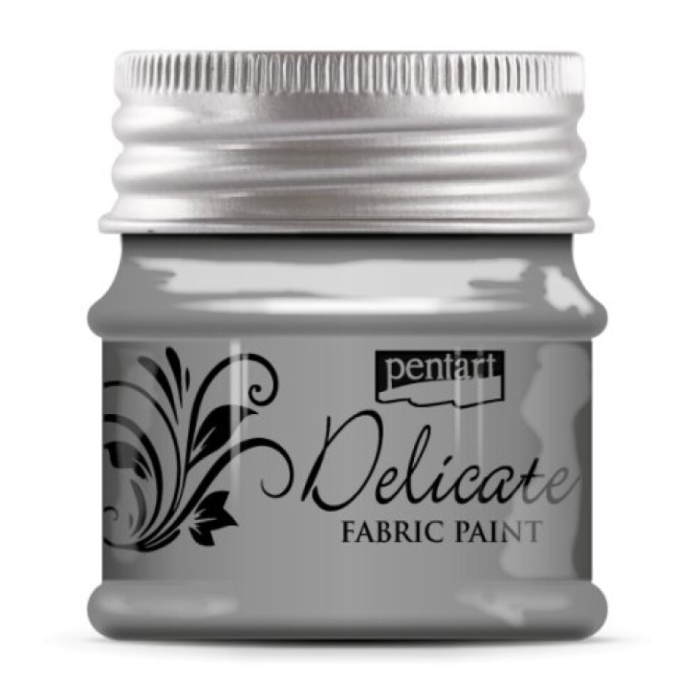 Barva na textil delikátní PENTART 50 ml ANTICKÁ STŘÍBRNÁ